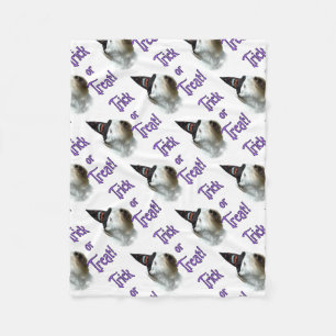 Sealyham Terrier Trick or Treat Fleece Blanket