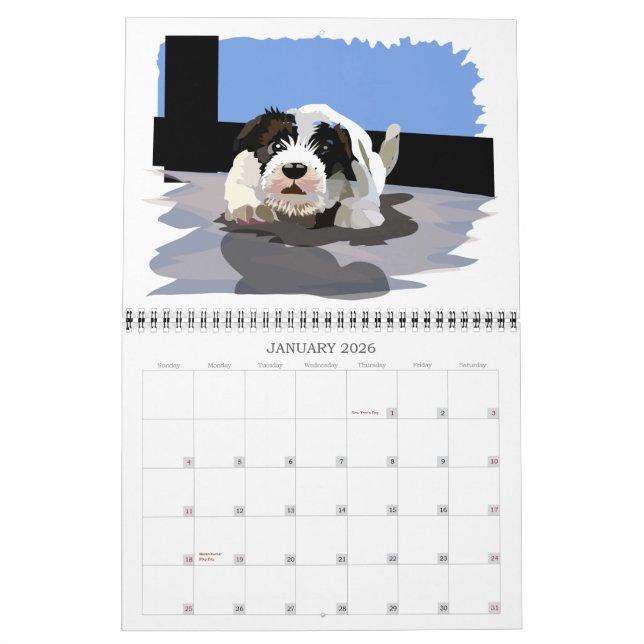 Sealyham Terriers Places and Faces 2012 Calendar (Jan 2026)
