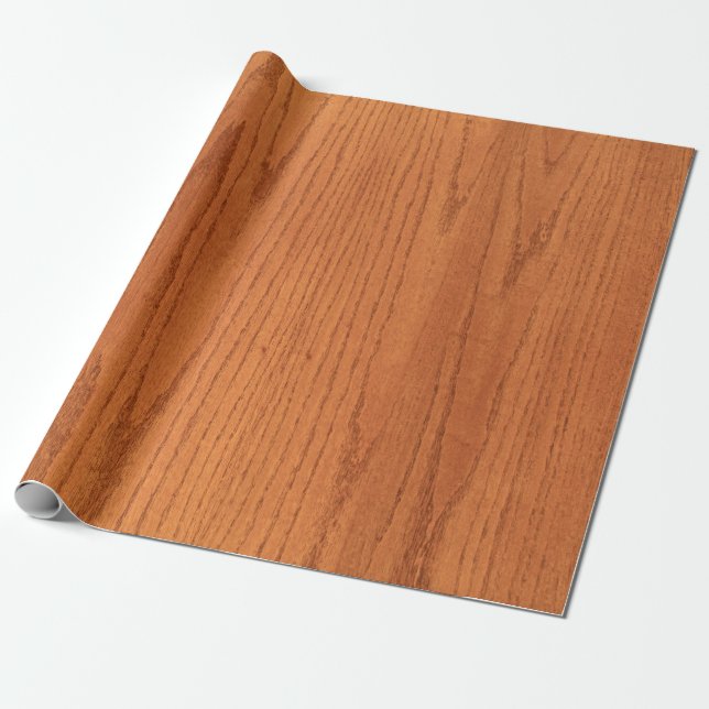 SEAM MATCHES: Woodgrain Wrapping Paper (Unrolled)