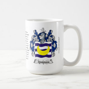 Seaman Family Coat of Arms Coffee Mug