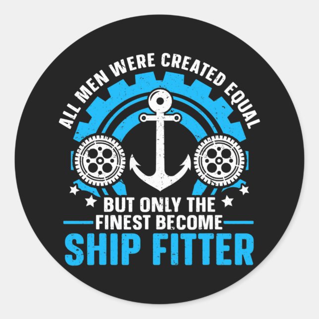Seaman Sailor Naval Ship Fitter  Classic Round Sticker (Front)