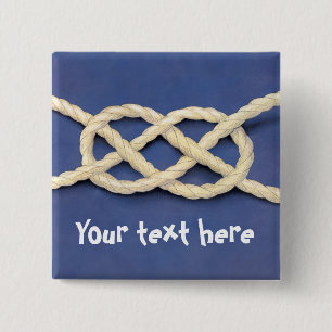 Seamen's Knot - Carrick Bend 15 Cm Square Badge