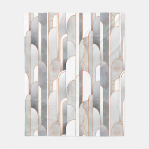 Seamless abstract art deco pattern with texture an fleece blanket