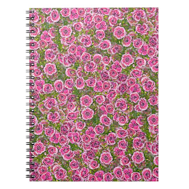 seamless abstract background. factory textile flow notebook (Front)