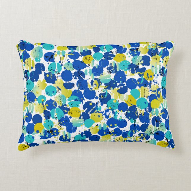 seamless abstract background pattern, with splashe decorative cushion (Front)