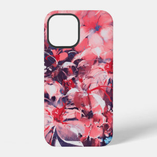 seamless abstract flowers, oil painting style, ill iPhone 12 case