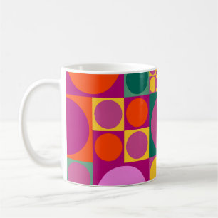 Seamless abstract geometric background pattern, r coffee mug
