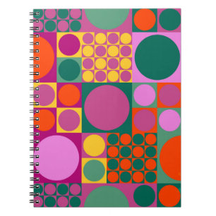Seamless abstract geometric background pattern, r notebook