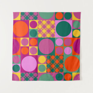 Seamless abstract geometric background pattern,  r tapestry