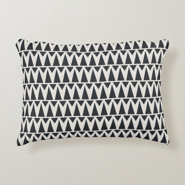 Seamless Abstract Geometric Modern Pattern Decorative Cushion (Front)