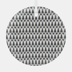 Seamless Abstract Geometric Modern Pattern Glass Tree Decoration