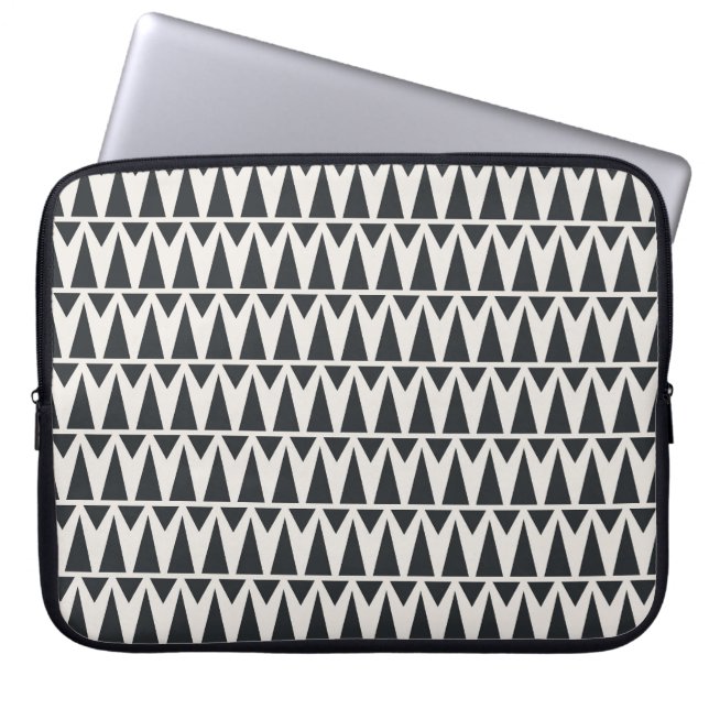 Seamless Abstract Geometric Modern Pattern Laptop Sleeve (Front)