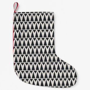 Seamless Abstract Geometric Modern Pattern Small Christmas Stocking
