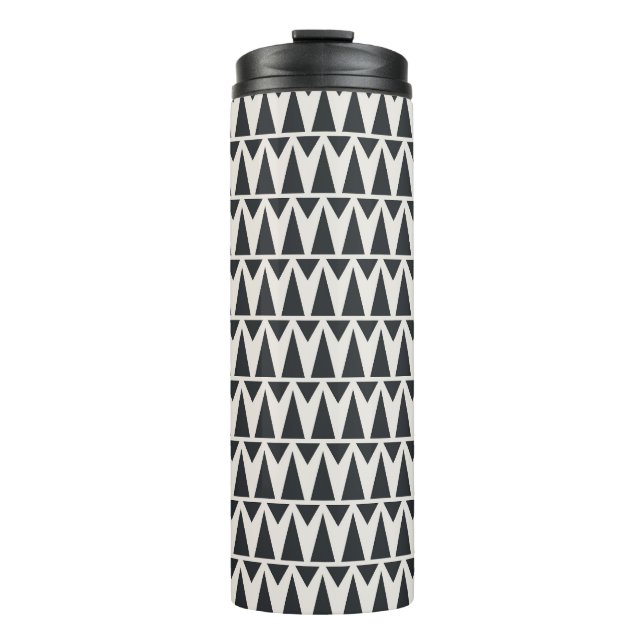 Seamless Abstract Geometric Modern Pattern Thermal Tumbler (Front)