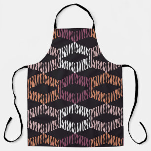 Seamless abstract geometric pattern. Strips. Mosai Apron