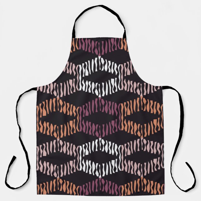 Seamless abstract geometric pattern. Strips. Mosai Apron (Front)