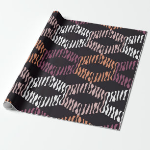 Seamless abstract geometric pattern. Strips. Mosai Wrapping Paper