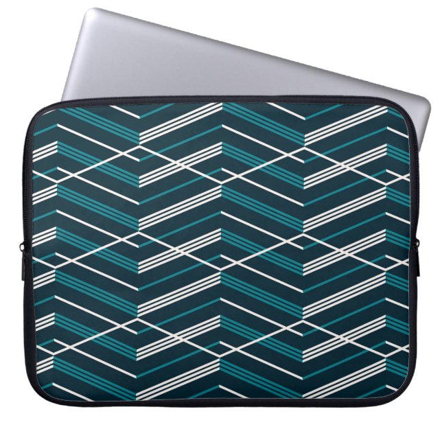 Seamless abstract geometric pattern with multiple  laptop sleeve (Front)