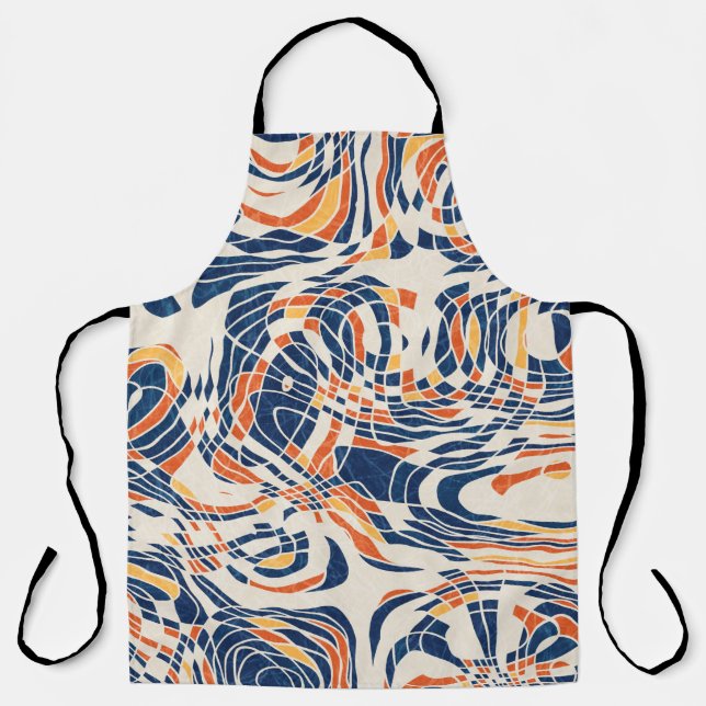 Seamless abstract line geo pattern. High quality i Apron (Front)
