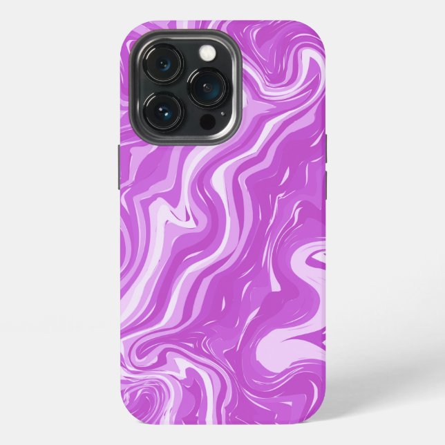 Seamless Abstract Marble Pink Pattern  iPhone Case (Back)