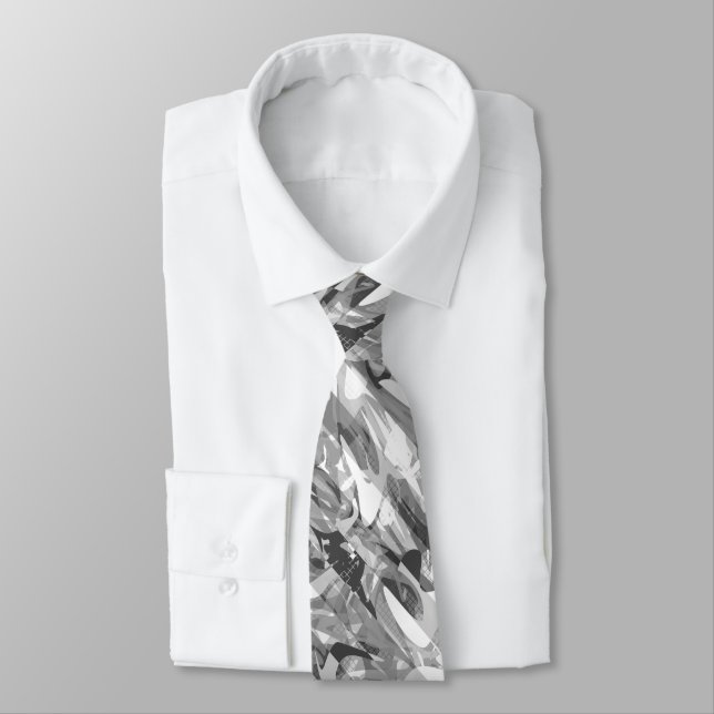Seamless abstract modern brush stroke multicolor d tie (Tied)