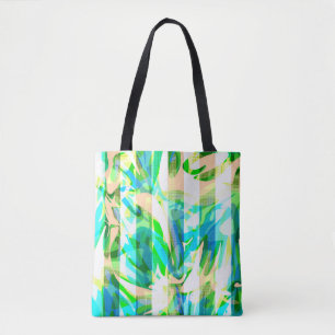 Seamless abstract modern brush stroke multicolor d tote bag