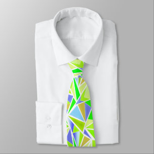 Seamless abstract modern geometrical shapes triang tie