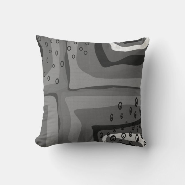 Seamless abstract modern retro colours pattern ora cushion (Front)
