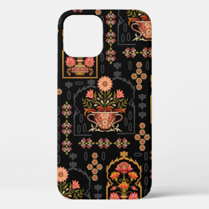 Seamless abstract mughal floral pattern iPhone 12 case