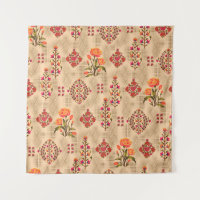 Seamless abstract mughal floral pattern