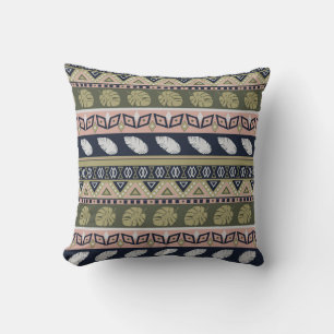 Seamless abstract ornamental african ethno traditi cushion