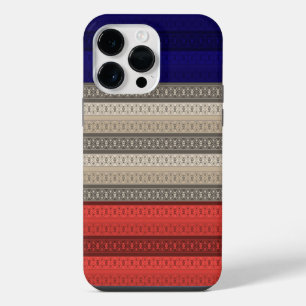 Seamless abstract ornamental decor retro vintage iPhone 14 pro max case