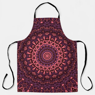 Seamless abstract ornamental mosaic kaleidoscope p apron