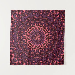 Seamless abstract ornamental mosaic kaleidoscope p tapestry