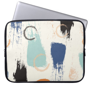 Seamless abstract pastel brush strokes pattern bac laptop sleeve