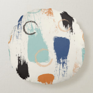 Seamless abstract pastel brush strokes pattern bac round cushion
