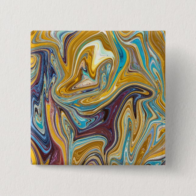 Seamless abstract pattern 15 cm square badge (Front)