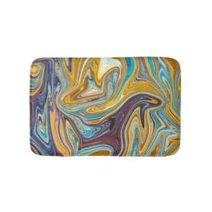 Seamless abstract pattern bath mat