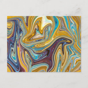 Seamless abstract pattern postcard