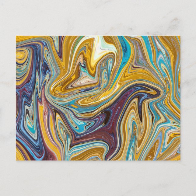 Seamless abstract pattern postcard (Front)