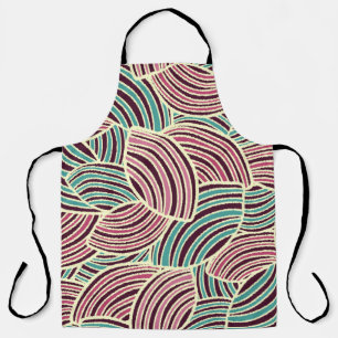Seamless abstract pattern with the image of geomet apron