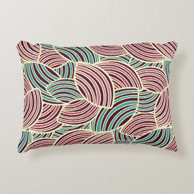 Seamless abstract pattern with the image of geomet decorative cushion (Front)