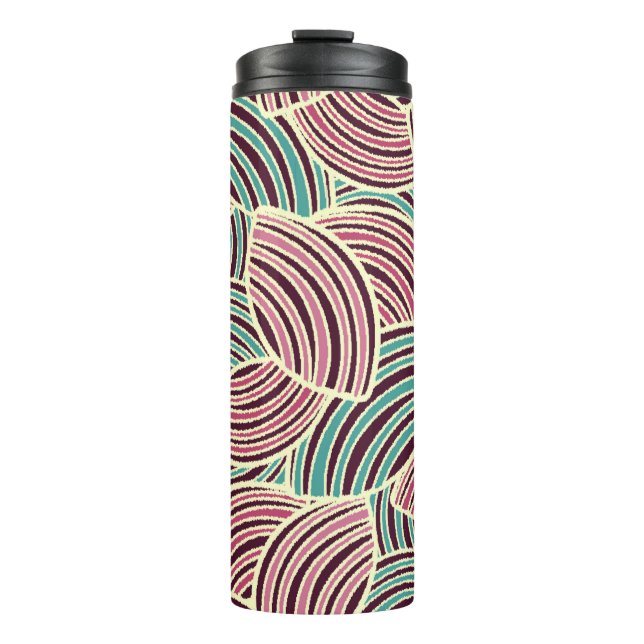 Seamless abstract pattern with the image of geomet thermal tumbler (Front)
