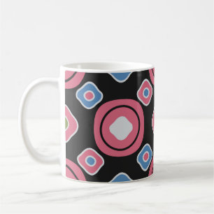 Seamless abstract pattern with the image of oval g coffee mug