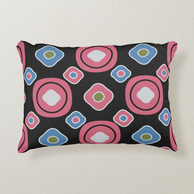 Seamless abstract pattern with the image of oval g decorative cushion (Front)