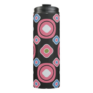 Seamless abstract pattern with the image of oval g thermal tumbler