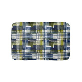 Seamless abstract rectangles bath mat