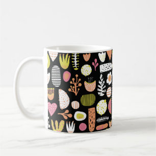 Seamless abstract shapes colourful vintage kids pa coffee mug
