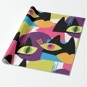 Seamless abstract Vintage pattern with abstract sh Wrapping Paper