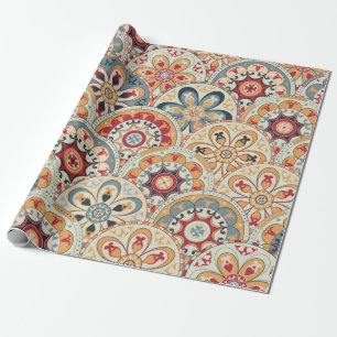 Seamless abstract wallpaper with circles trendy co wrapping paper